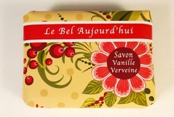 SAVON AU KARITE - -<span style="color:#af030c">VANILLE-VERVEINE