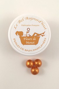 PERLES DE BAIN HUILEUSES - FLEURS DE MONOÏ